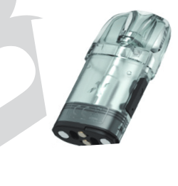 APX-S1-Pod des Pagee Air mit geöffneter Silikonabdeckung zum Befüllen