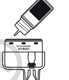 Liquid durch die seitliche Öffnung in den Oxpod-Elite-Pod füllen