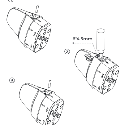 Silikonabdeckung an der Seite des Pods öffnen und Liquid einfüllen