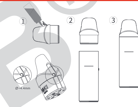 Seitliche Silikonabdeckung des Pods öffnen und Liquid einfüllen