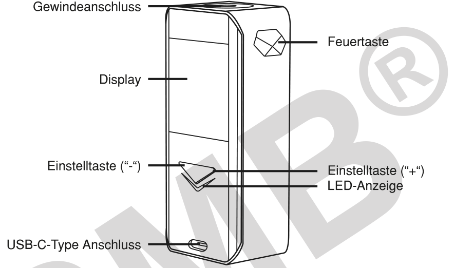 Produktübersicht: Digiflavor Edge Mod — Aufbau und Bedienelemente