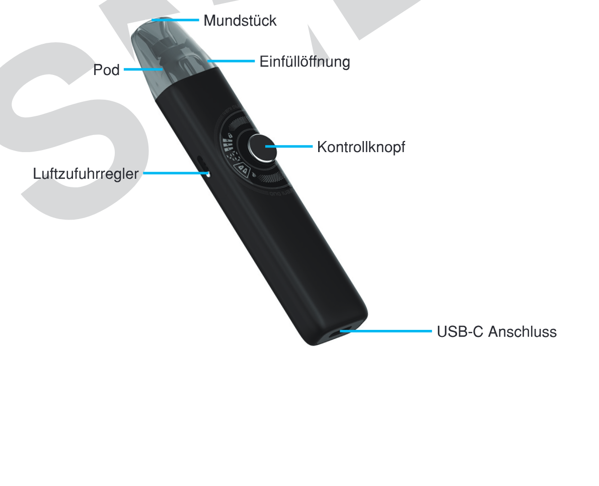 Produktübersicht: Eleaf iVeni Duo Kit — Aufbau und Bedienelemente
