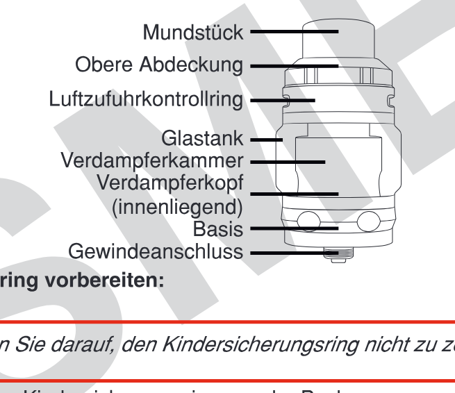 Produktübersicht: Geekvape Z Subohm Tank — Aufbau und Bedienelemente