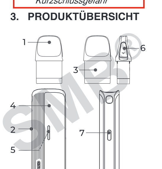 Produktübersicht: Uwell Caliburn G5 Lite SE Kit — Aufbau und Bedienelemente