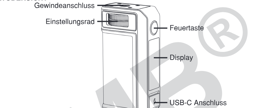 Produktübersicht: Voopoo Drag 6 Mod — Aufbau und Bedienelemente