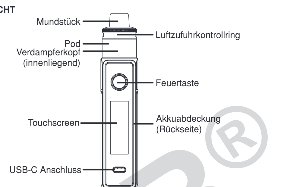 Produktübersicht: Voopoo Drag X3 Kit — Aufbau und Bedienelemente