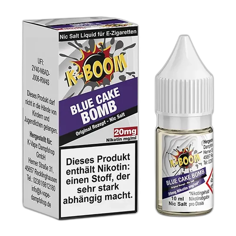 Liquid Blue Cake Bomb - K-Boom Nikotinsalz 20mg