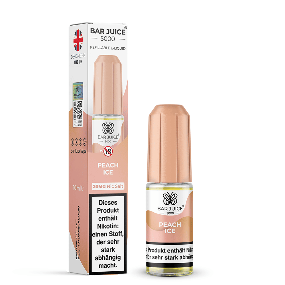 Bar Juice 5000 Nikotinsalz - Peach Ice - Liquid 20mg 10ml