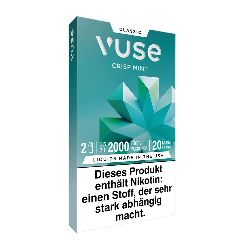 2x Vuse Pod Crisp Mint Nic Salts 20mg