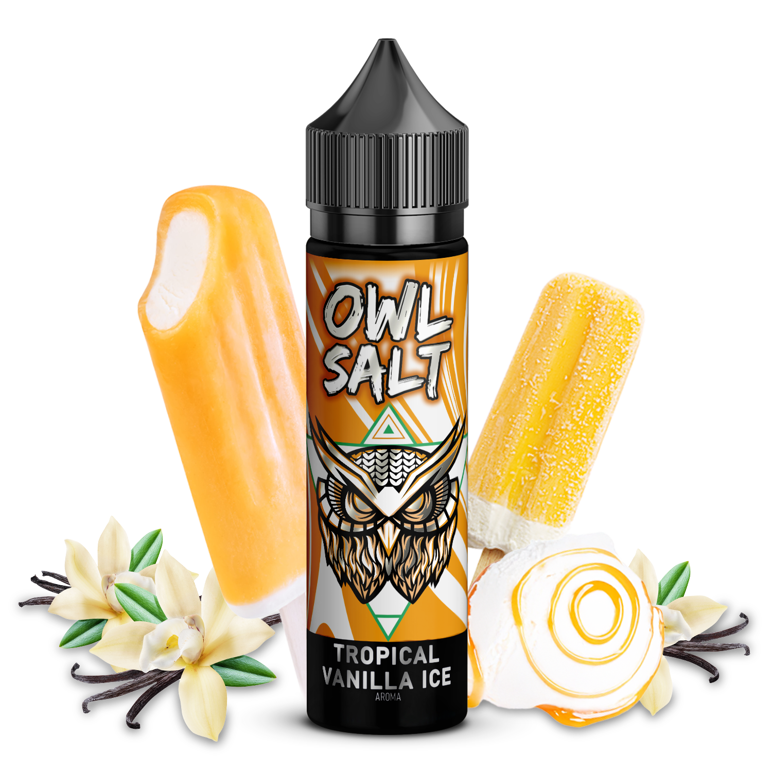 OWL Salt Aroma Longfill - Tropical Vanilla Ice - 10ml in 60ml Flasche  C