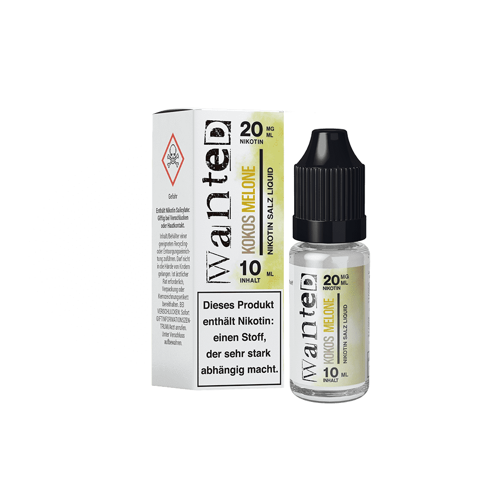 Liquid Kokos Melone - Wanted Overdosed Nikotinsalz 20mg