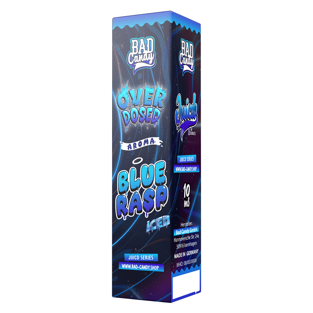 Aroma Blue Rasp Iced - Bad Candy Juicd