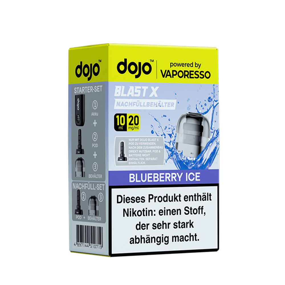 Vaporesso dojo Blast X Einweg Pod - Blueberry Ice - 20mg