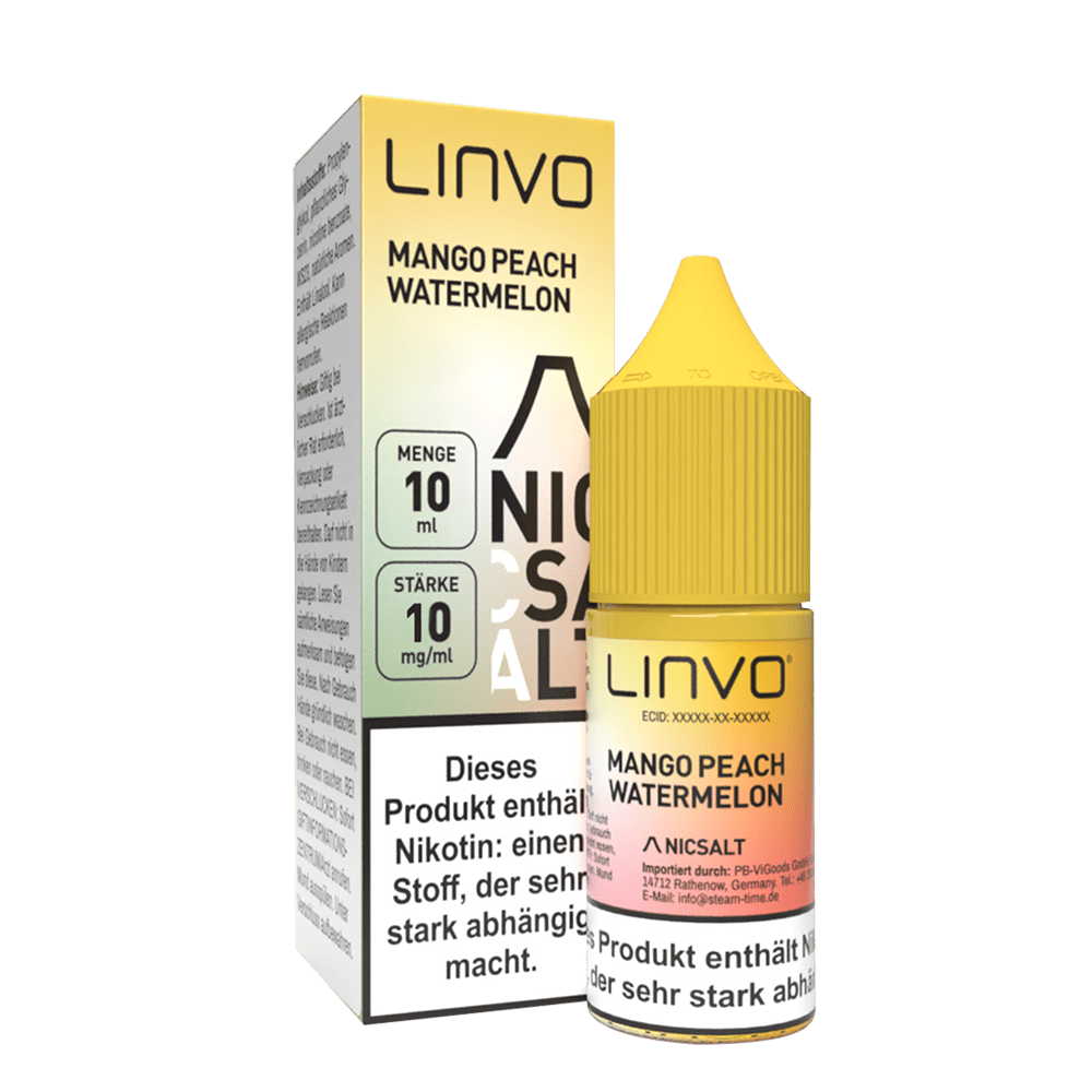 Linvo Nikotinsalz - Mango Peach Watermelon - Liquid 10mg 10ml