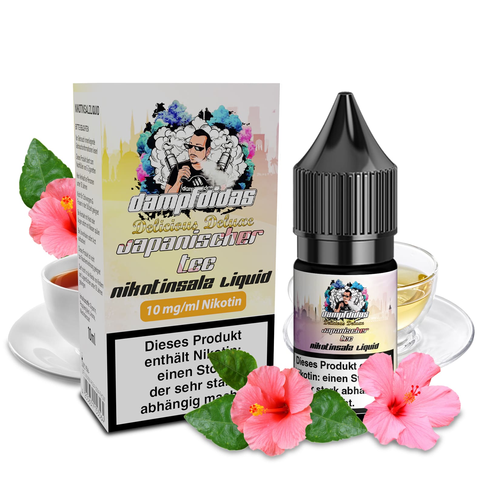 Dampfdidas Nikotinsalz - Japanischer Tee - 10ml Liquid 10mg  C