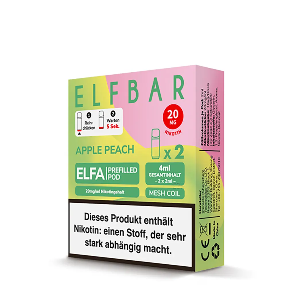 Elfbar - Elfa Pods Apple Peach Nikotinsalz 20mg