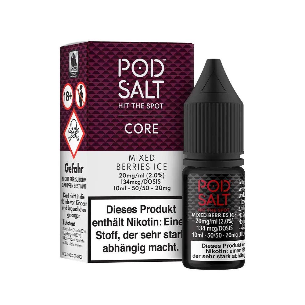 Liquid Mixed Berries Ice - Pod Salt Core Nikotinsalz 20mg