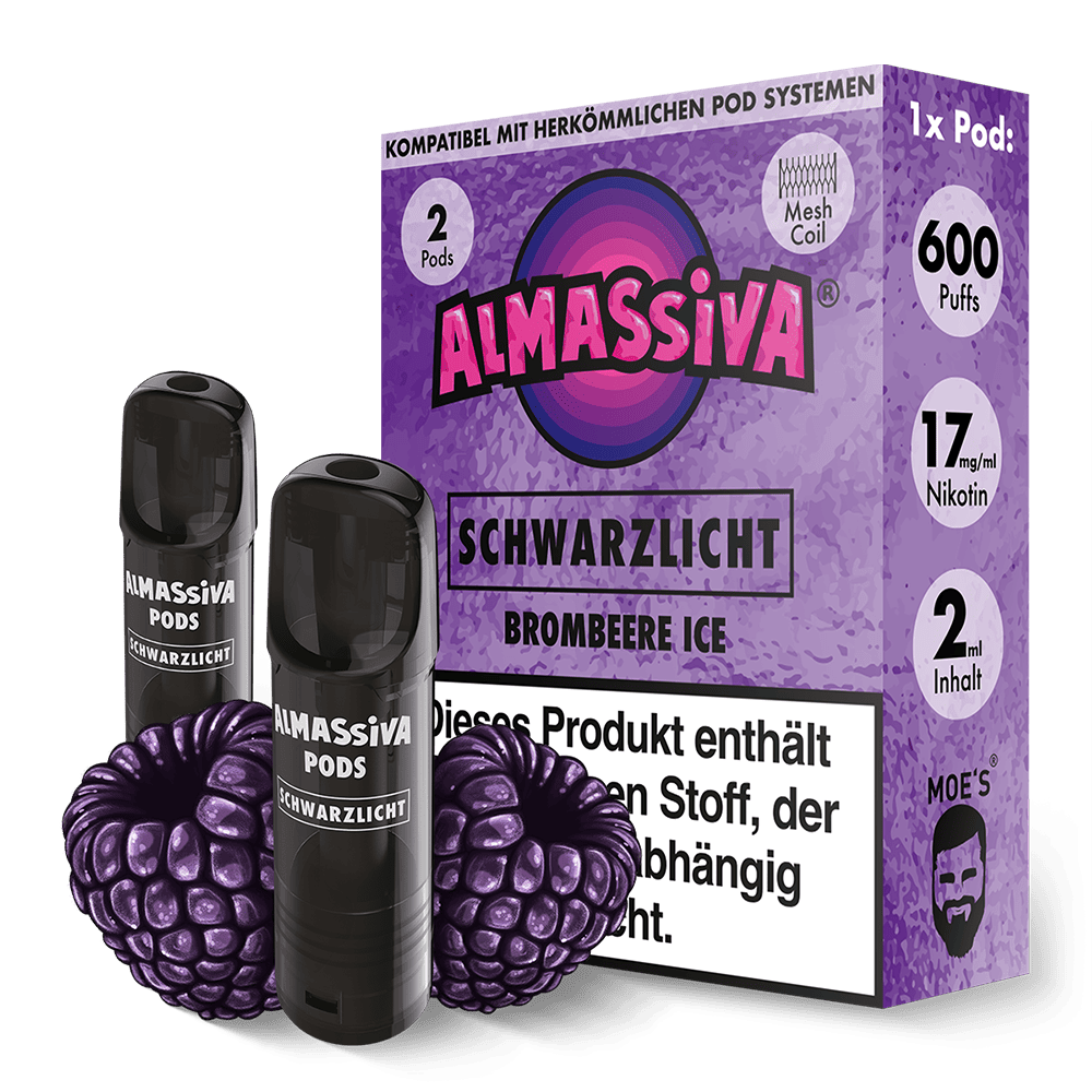 Almassiva Einweg Pod Schwarzlicht 17mg