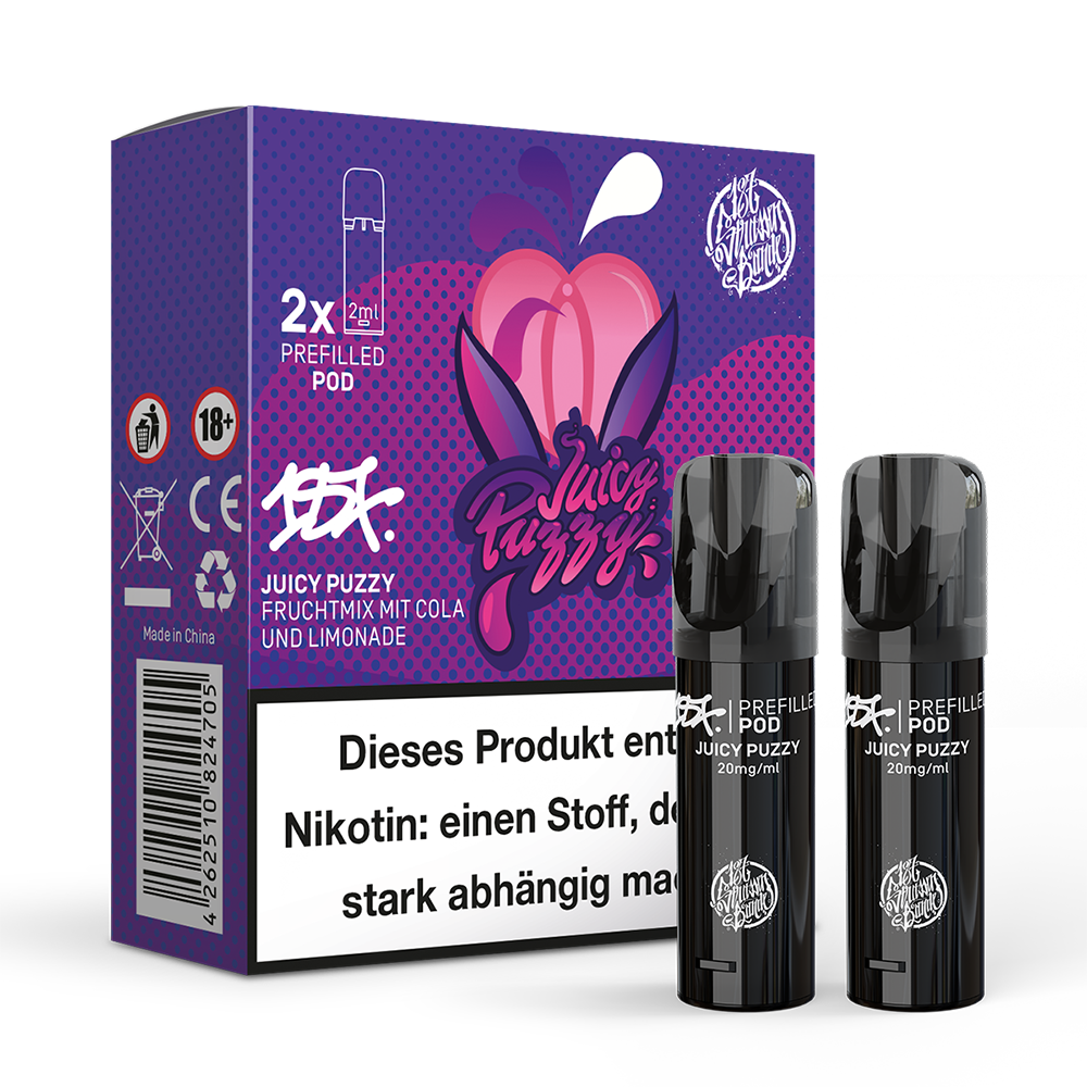 2x 187 Strassenbande Einweg Pod Juicy Puzzy 20mg Nikotinsalz 2ml