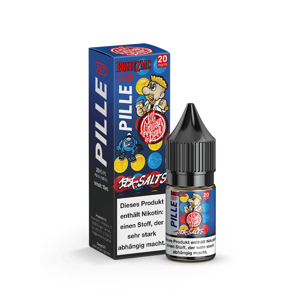 187 Strassenbande Nikotinsalz - Pille Bonez MC - 10ml Liquid 20mg  C