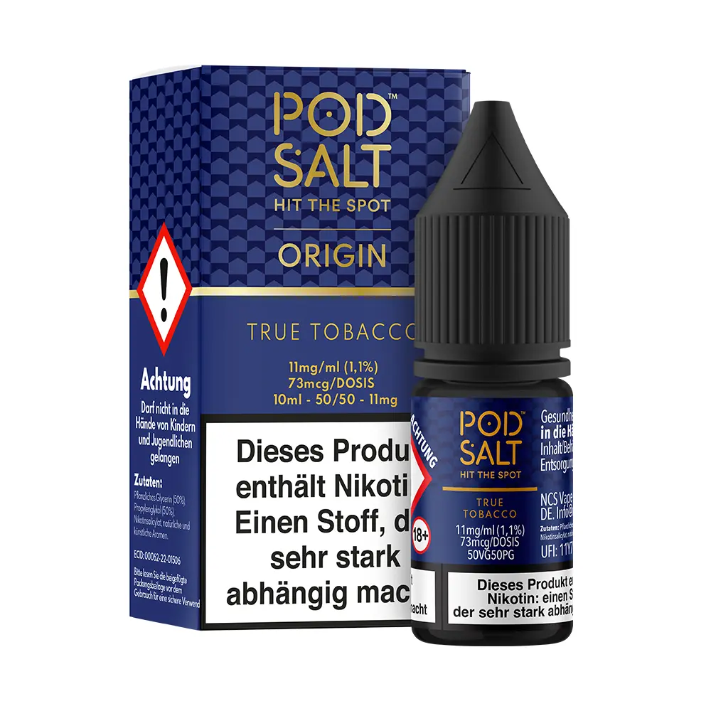 Liquid True Tobacco - Pod Salt Origin Nikotinsalz