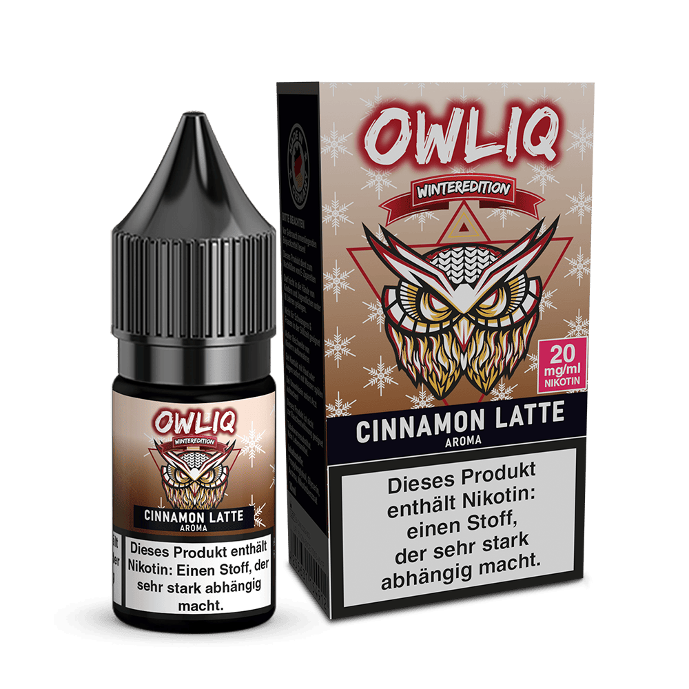 OWLIQ Nikotinsalz Weihnachtsedition - Cinnamon Latte - 10ml Liquid 20mg  D