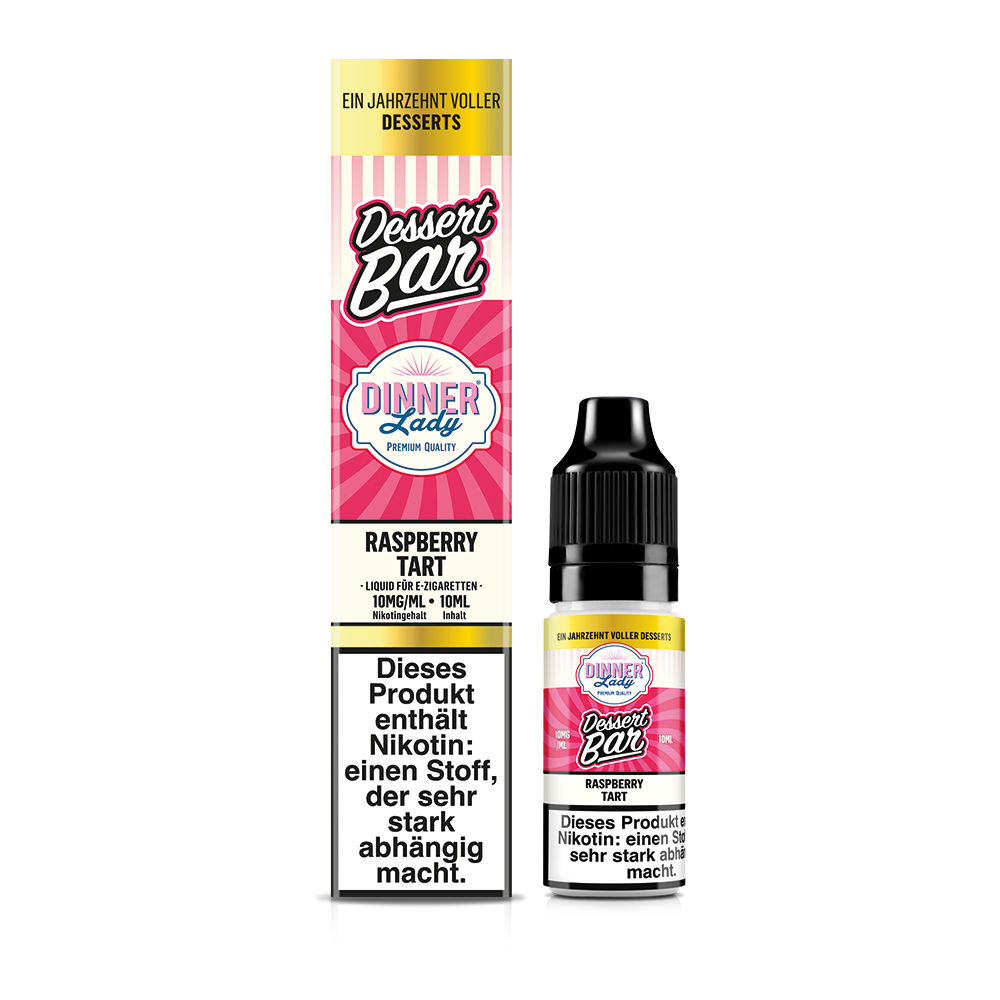 Dinner Lady Nikotinsalz Raspberry Tart 50/50 10ml Liquid 10mg
