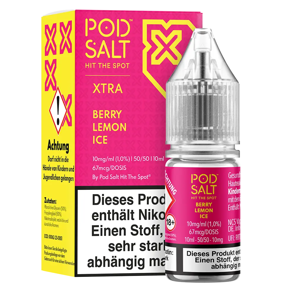 Liquid Berry Lemon Ice - Pod Salt Xtra Nikotinsalz 10mg