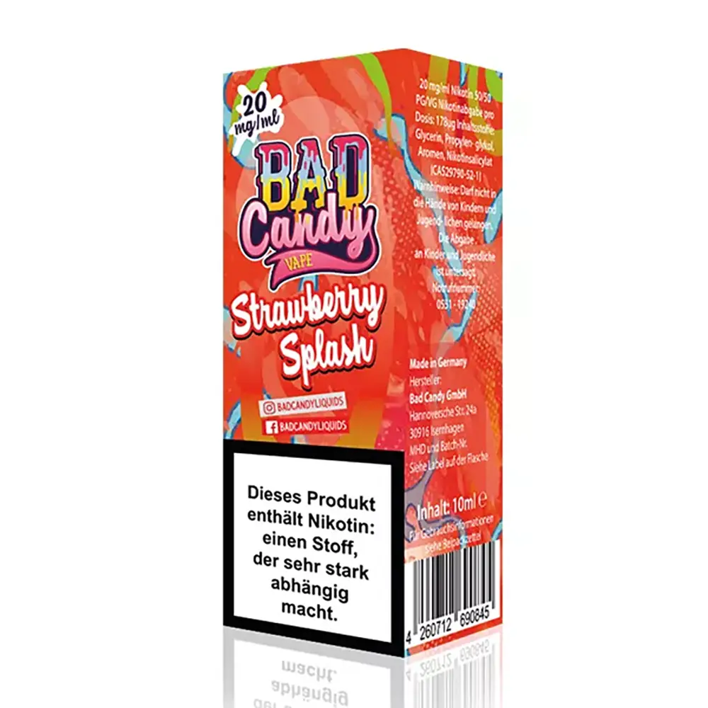 Liquid Strawberry Splash - Bad Candy Nikotinsalz 10mg