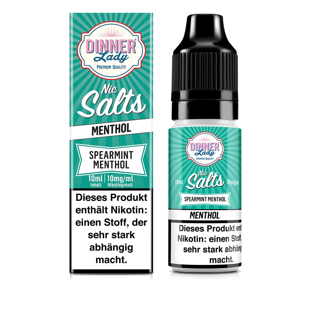 Liquid Spearmint Menthol - Dinner Lady Nikotinsalz 10mg