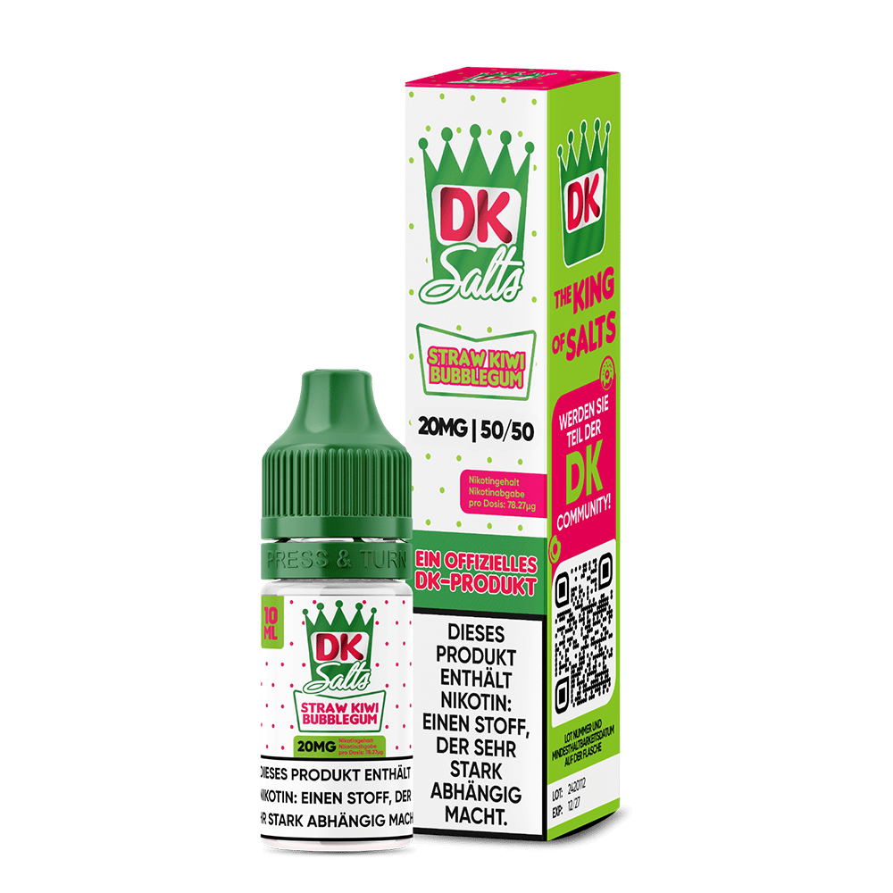 DK Salts Nikotinsalz Straw Kiwi Bubblegum 20mg 10ml