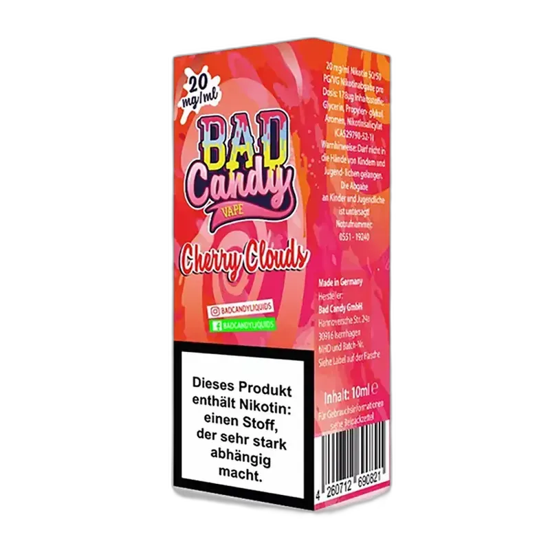 Liquid Cherry Clouds - Bad Candy Nikotinsalz 10mg