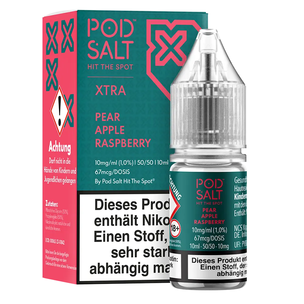 Liquid Pear Apple Raspberry - Pod Salt Xtra Nikotinsalz 10mg