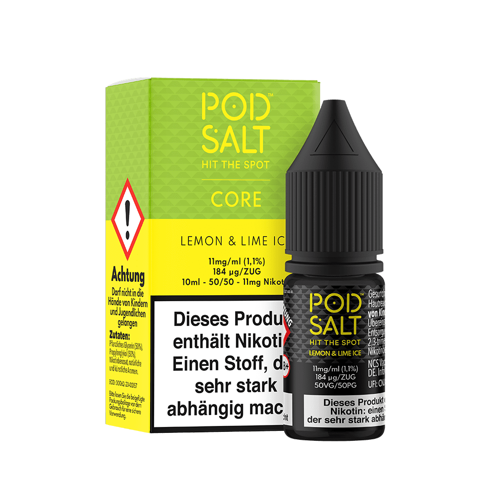 Liquid Lemon & Lime Ice - Pod Salt Core Nikotinsalz