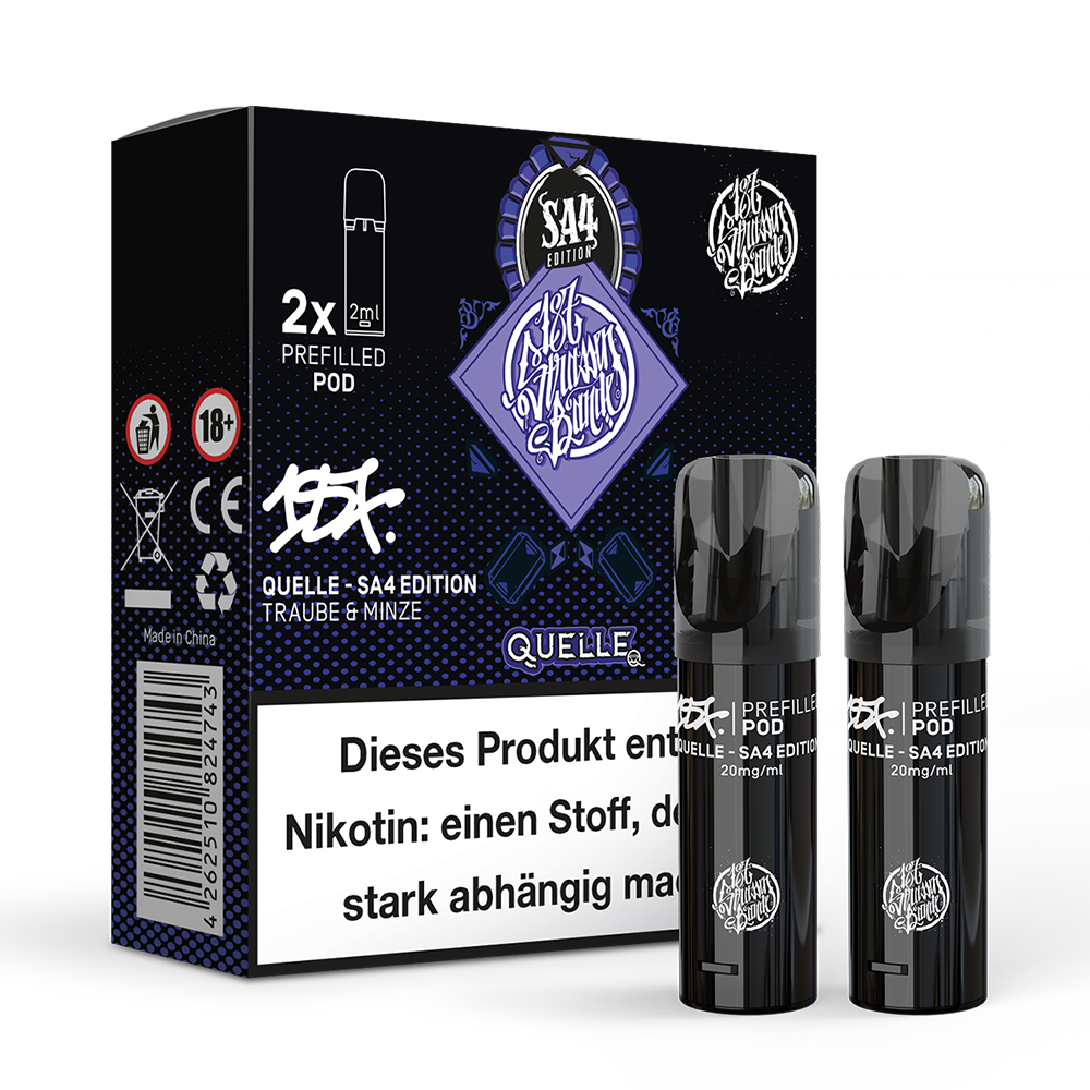 2x 187 Strassenbande Einweg Pod Quelle SA4 Edition 20mg Nikotinsalz 2ml