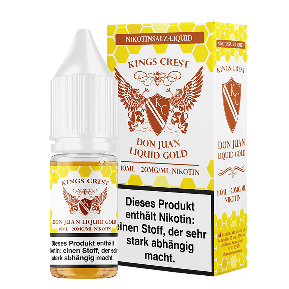 Kings Crest Nikotinsalz - Don Juan Liquid Gold - 20mg