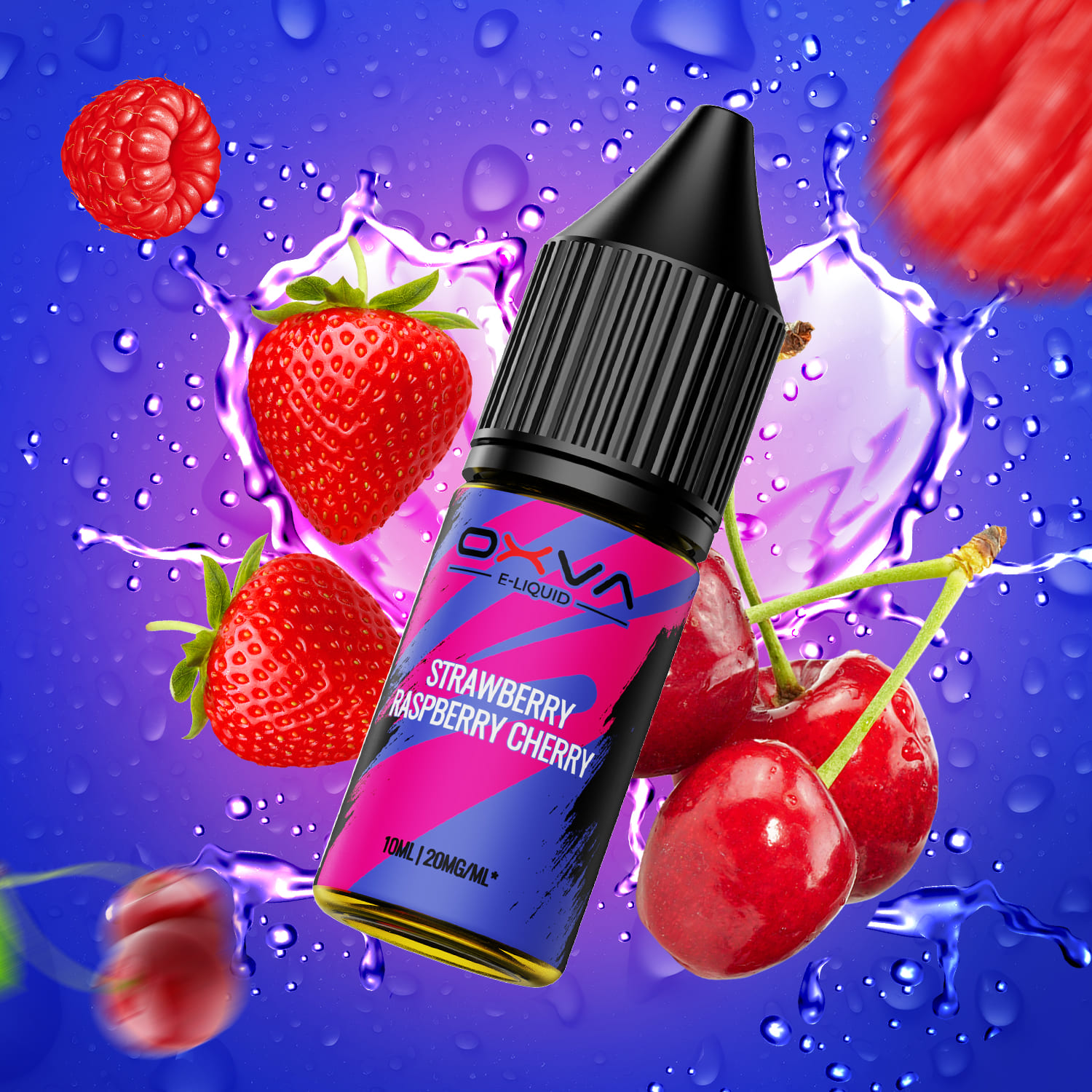 Liquid Strawberry Raspberry Cherry - Oxva E-Liquid Nikotinsalz 20mg