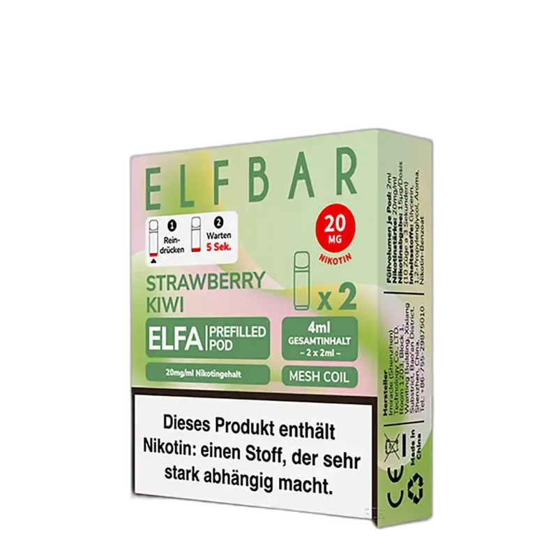 Elfbar - Elfa Pods Strawberry Kiwi Nikotinsalz 20mg