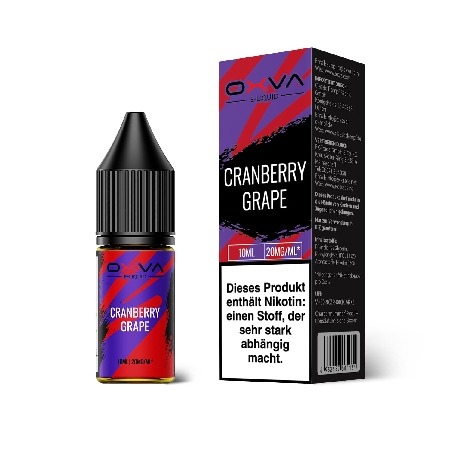Liquid Cranberry Grape - Oxva E-Liquid Nikotinsalz 20mg