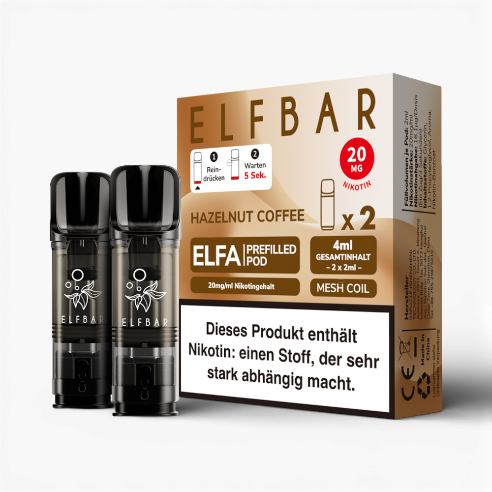 Elfbar Elfa Pod - Hazelnut Coffee - 20mg