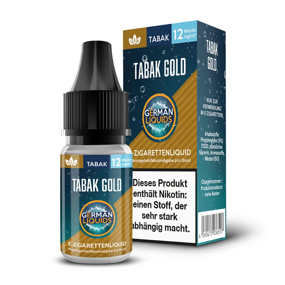 Liquid Tabak Gold 12mg - German Liquids