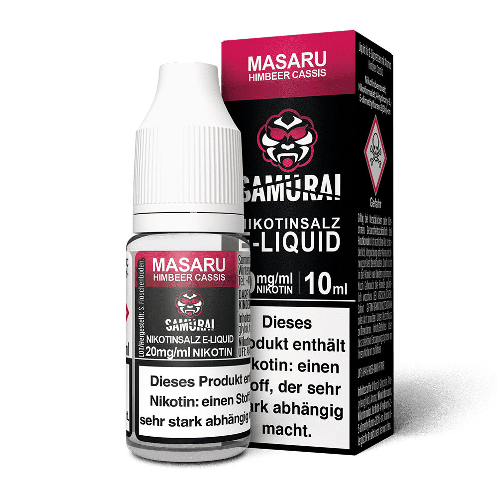 Liquid Masaru Himbeer Cassis - Samurai Nikotinsalz 20mg