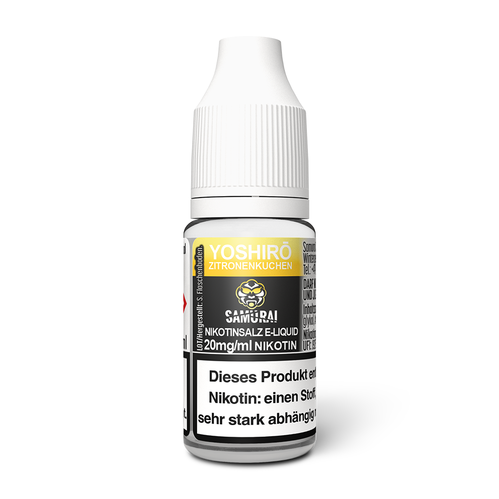 Samurai Yoshiro Zitronenkuchen Nikotinsalz Liquid 10ml