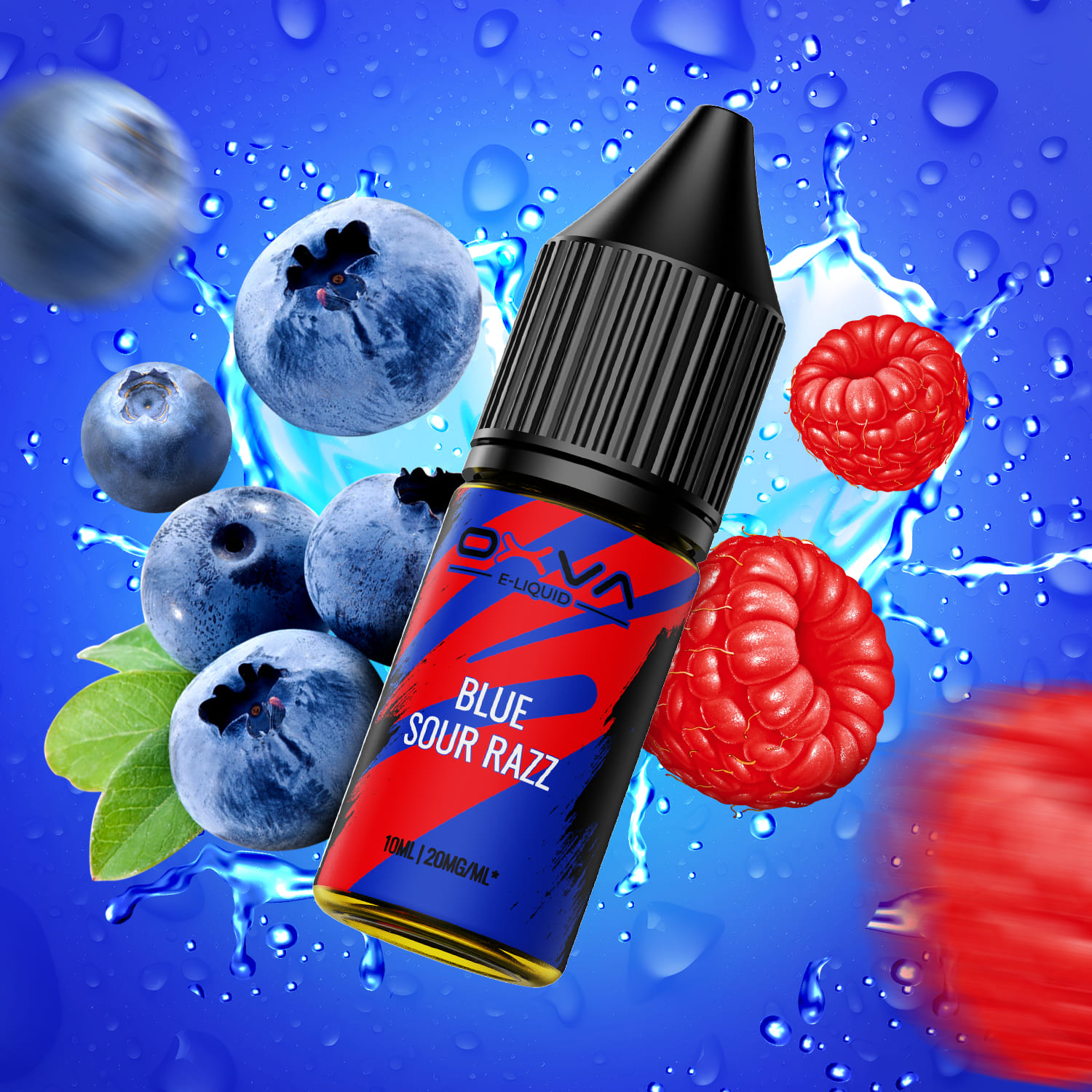 Liquid Blue Sour Razz - Oxva E-Liquid Nikotinsalz