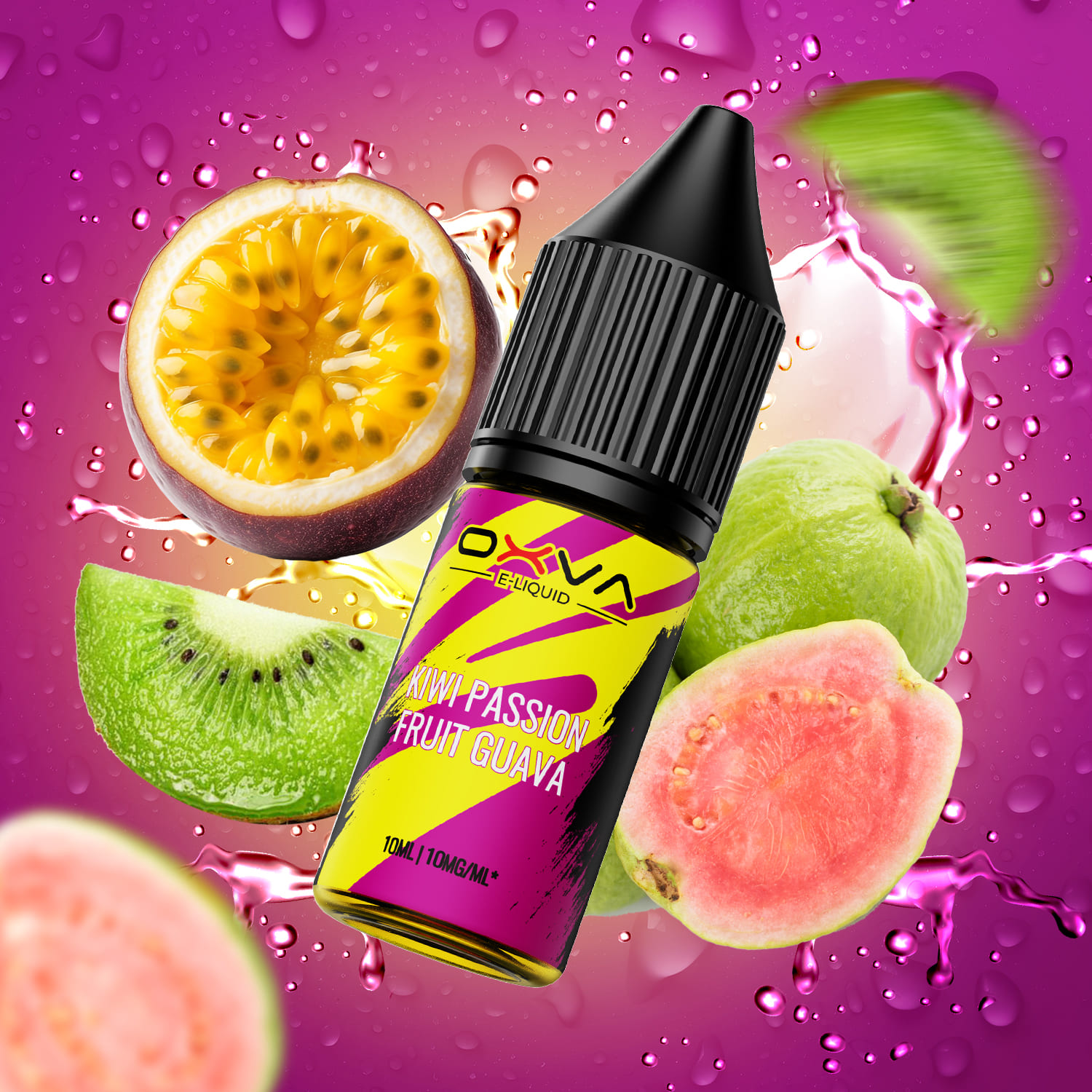 Liquid Kiwi Passion Fruit Guava - Oxva E-Liquid Nikotinsalz