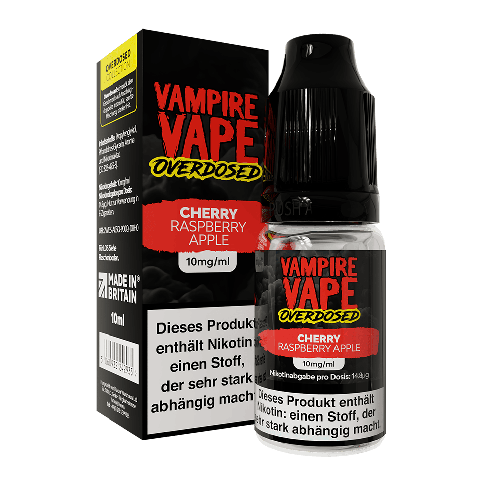 Vampire Vape Nikotinsalz - Cherry Raspberry Apple - Liquid 10mg 10ml  C