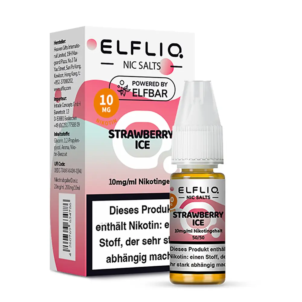 Liquid Strawberry Ice - Elfliq Nikotinsalz 10mg