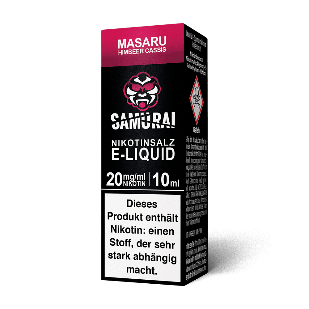 Liquid Masaru Himbeer Cassis - Samurai Nikotinsalz 20mg