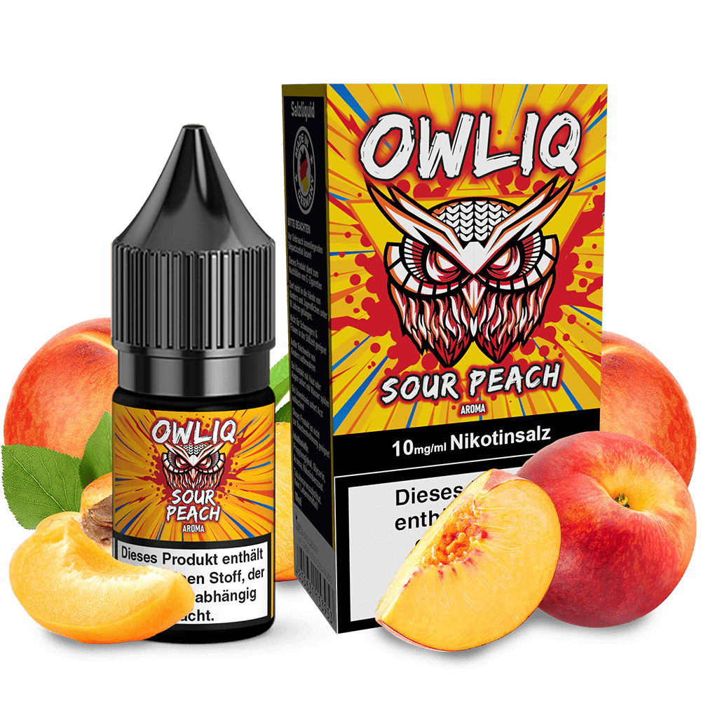 OWLIQ Nikotinsalz Sour Peach 10ml 10mg