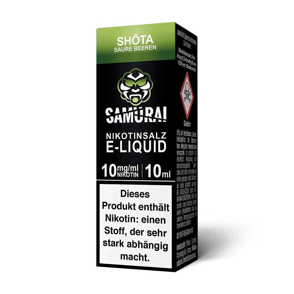 Liquid Shota Saure Beeren - Samurai Nikotinsalz 10mg